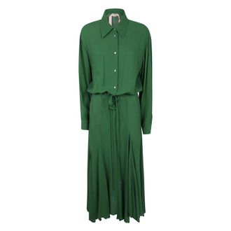 N&deg;21 Dames, Jurken, Groen, Maat: S Viscose