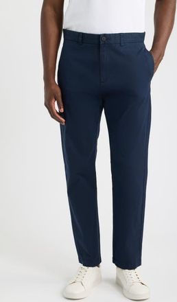 HUGO BOSS David Slim Fit Stretch Cotton Pants in Dark Blue at Nordstrom, Size 34 X 32