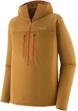 Patagonia R1 Ultralight Hoody Fleecepullover f&uuml;r Herren | braun