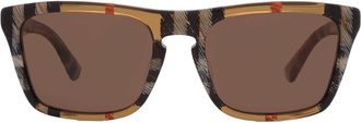 Burberry Brown Square Mens Sunglasses BE4434F 414673 57