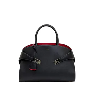 Ferragamo Medium Hug Leather Tote Bag