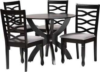 Baxton Studio Aspen Modern Wood 5Pc Dining Set
