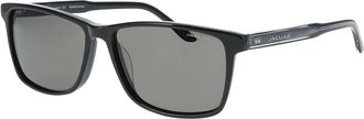 Jaguar 37127 Polarized 8840 Mens Sunglasses Black Size 57