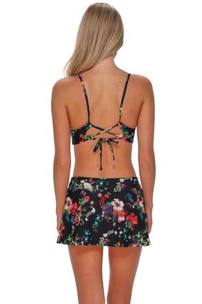 Sunsets Sporty Swim Skirt Bottoms in Fleur Noire at Nordstrom, Size X-Large