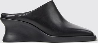 Camper Mules a zeppa Louise in pelle di vitello con punta squadrata