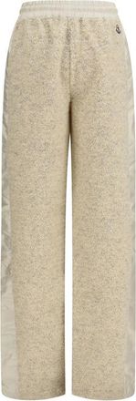 Moncler Teddy-Effect Fleece Joggers - Beige