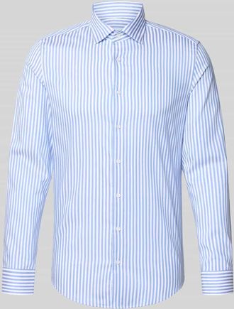 Seidensticker Slim Fit Business-Hemd aus Baumwolle mit Kentkragen in Bleu, Gr&ouml;&szlig;e 38