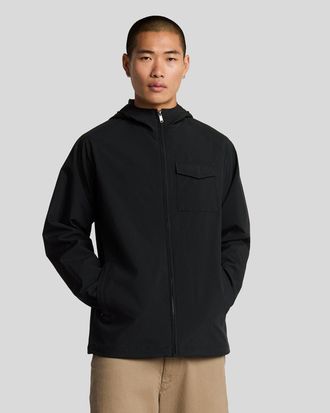 Lyle & Scott Mens Hooded Transitional Jacket - Black - Size X-Small