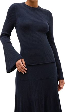 Marie Oliver Carrey Top In Navy