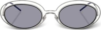 Emporio Armani Occhiali da sole ovali - Grigio