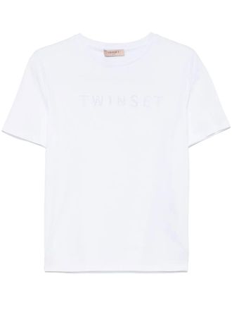 Twin-Set logo-embroidered T-shirt - White