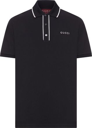 Gucci COTTON PIQUET POLO WITH EMBROIDERY - Gucci - Man