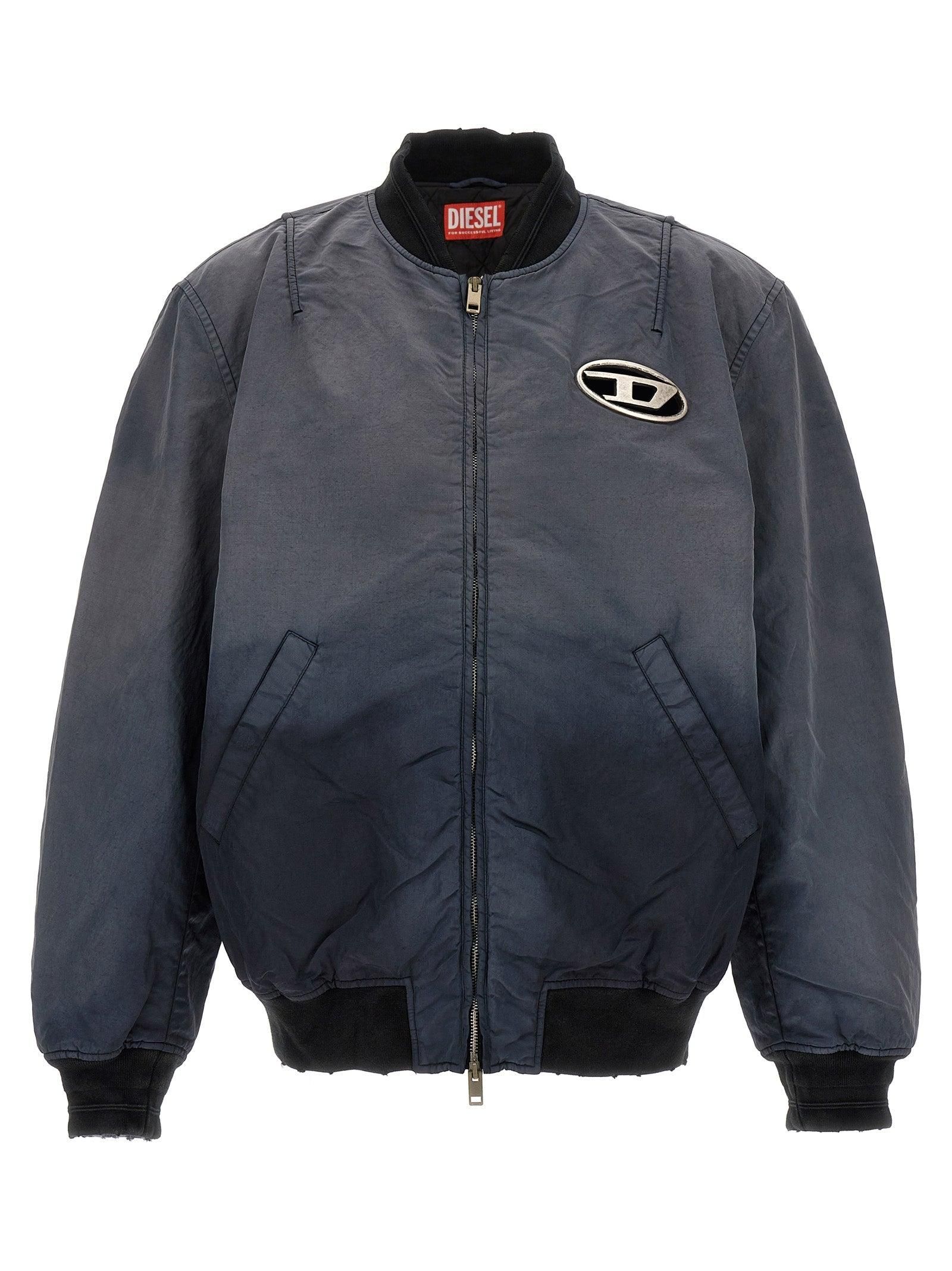 Diesel J-Hives logo-appliqué windbreaker - men - Nylon