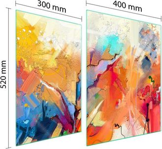 OEM Placa Protectora De Vidrio Para Estufa 70x52 Coloreada