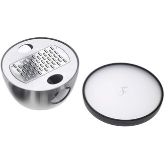 Lurch 220272 Grattugia in Acciaio Inox per parmigiano, con Coperchio - Lurch