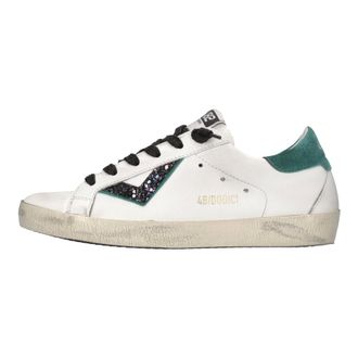 4B12 Schoenen, Dames, Wit, 37 EU, Leer, Suprime D325 Sneakers