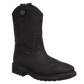 Harley-Davidson Harley Davidson Altman Pull On Leather Mens Mid Calf Boots - Black - Size:UK 8.5