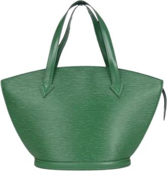 Louis Vuitton Pre-owned Vintage Handtas - Dames - Vintage Handtas - Groen - ONE Size - Leer - Vintage