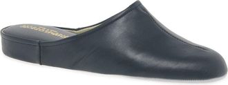 Charles Clinkard Slippers Gavin Mens Leather Slippers 8 Navy