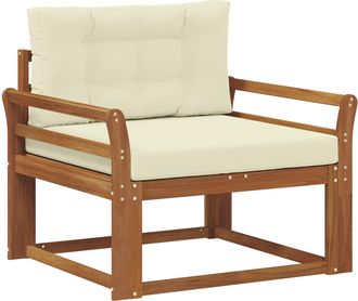 vidaXL Sof&aacute; Intermedio De Exterior Madera De Acacia S&oacute;lida Vidaxl