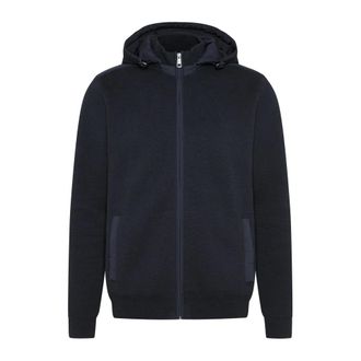 Bugatti Hoodies & sweatvesten, Heren, Blauw, L, Katoen, Donkerblauwe Zip-throughs