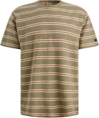 Cast Iron T-shirt met korte mouwen en ronde hals- relaxed fit - Heren - Tops - Veelkleurig - Maat: S Katoen
