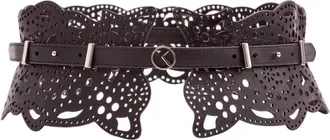 Saiid Kobeisy Perforated Leather Belt