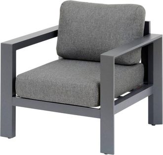 Hesperide Hesperide - Sillón Évasion de poliéster grafito y aluminio - Hespéride