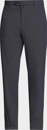 Kiton Men & apos;s Stretch Tapered Leg Flat-Front Trousers