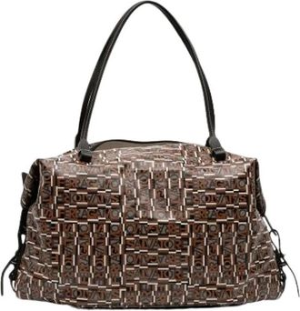 Ferragamo Pre-owned Weekend Bags, female, Brown, Size: ONE SIZE Pre-owned Fabric Tote