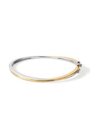 Astley Clarke Aurora Weave Mixed Metal Bangle in Gold at Nordstrom