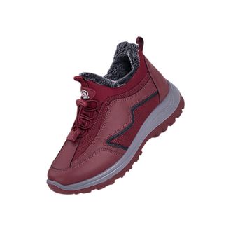 Generic Women Winter Boots, Womens Ankle Boots Flat Wide - Casual Slip On Short Boot Lightweight Hiking Boot Classic Sports Shoes Fleece Lined Shoes Comfortab