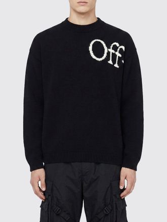 Off-white Pullover girocollo Off-White in cotone con logo
