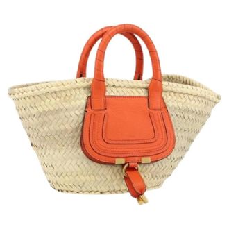 Chlo&eacute; Pre-owned Tote Bags, female, Orange, Size: ONE SIZE Pre-owned Tote Bag
