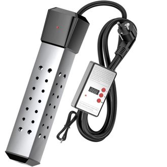 OEM Calentador De Piscina De 2000 W Para Piscina Inflable Sobre El Suelo, Calentador De Agua Sumergible Para Ba&ntilde;era Con Termostato, Calentador De Agua El&eacute;