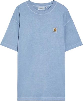 Carhartt Work in Progress Nelson Logo Cotton T-shirt - Blue - XL