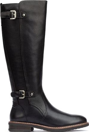 Pikolinos Leather Knee High Boots ALDAYA W8J Black