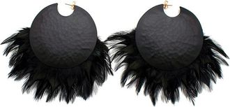 Tom Ford Statement Feather Earrings