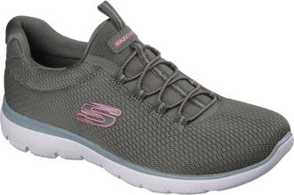 Skechers Summits Zomer Blush Textile Dames Olijf Sneakers