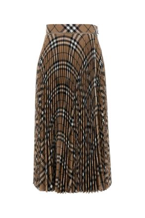 Burberry Embroidered Polyester Blend Skirt