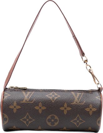Louis Vuitton Pre-owned Womens Monogram Papillon Pochette - Brown Textile - One Size