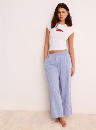 Twik Womens Cute poplin pyjama pant