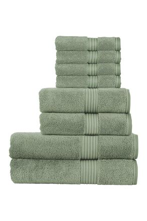 Christy Supreme Hygro Luxury 100% Supima Cotton 8 Piece Towel Bales in Pale Green