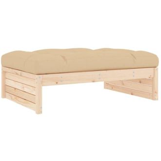 vidaXL Vidaxl - Garden Footstool 120x80 cm Solid Wood Pine