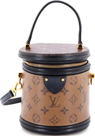 Louis Vuitton Cannes Handbag Reverse Monogram Canvas satchel - Bruin