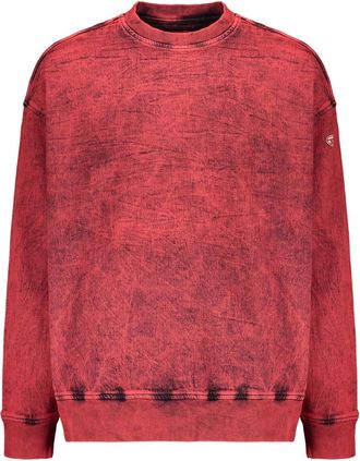 Diesel Crew Neck Sweatshirt - Heren - Sweatshirts - Rood - XL - Katoen - Hoodies & sweatvesten