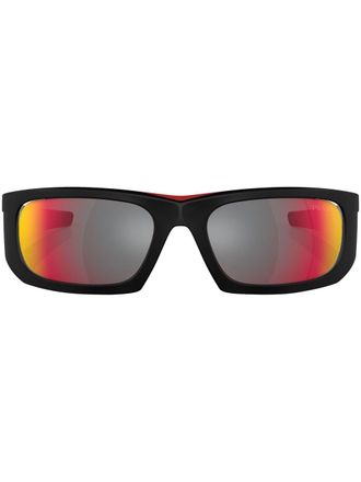 Prada Occhiali da sole con stampa - Nero