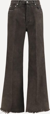 Rick Owens Jeans a zampa con orlo sfrangiato Man 30