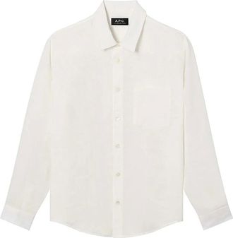 A.P.C. Casual Shirts, male, White, Size: L Camicia