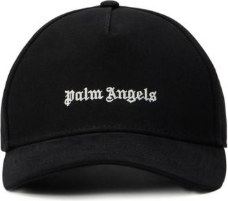 Palm Angels Black Logo Baseball Hat